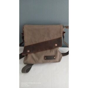 AUGUR Canvas Messenger Bag Crossbody Shoulder Bag Travel Casual Brown‎